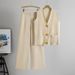 Fashion Suits For Women Summer New European And American Sleeveless Large Button Sweater Top Straight Wide Leg Pants Two Piece Suit_ecoleips.com
