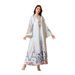 Elegant Embroidered Abaya Dress – Modest Muslim Long Sleeve Prayer Gown With Rope Stitching, Dubai Travel & Festival Wear_ecoleips.com