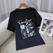 Women's Casual Round Neck Short Sleeve T-Shirt Multi-Color American Style Simple Fashionable Sports Top Solid Printed Loose Fit_ecoleips.com
