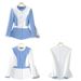 Women's Clothing Design Sense Stitching Professional Suit Spring And Autumn Slim Beauty Salon Work Clothes Suit_ecoleips.com