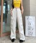 Summer New Women's High Waist Cargo Pants Retro Wide Leg Casual Drawstring Versatile Long Trousers American Style_ecoleips.com