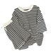 Women’s Clothing Green Striped Casual Suit Female Summer Plus Size Women's Clothing Fat Mm Short Sleeved T Shirt Shorts Suit Two Piece Suit_ecoleips.com