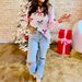 Festive Bow Embroidered Sweater – Long-Sleeve Casual Top For Christmas & Valentine’s (XS/S/M/L, Pink)_ecoleips.com