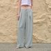 Aria Basics Simple And Casual Tencel-linen Wide-leg For Women, Spring Yamamoto-style Minimalist Solid Color Trousers, High-end_ecoleips.com