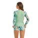 Aria Basics 2024 Two-piece Swimsuit With Long Sleeves, Sun Protection, Printed Swimwear, Foreign Trade Diving Suit, Sporty_ecoleips.com