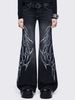 Gothic Dark Style New European And American Jeans With High-waisted Flared Legs, Winter Clothing, Cross-border Harajuku_ecoleips.com