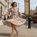 French Retro Slimming Dress for Women Sexy Lace Trim High-End Feel Tie Waist Autumn Dress_ecoleips.com