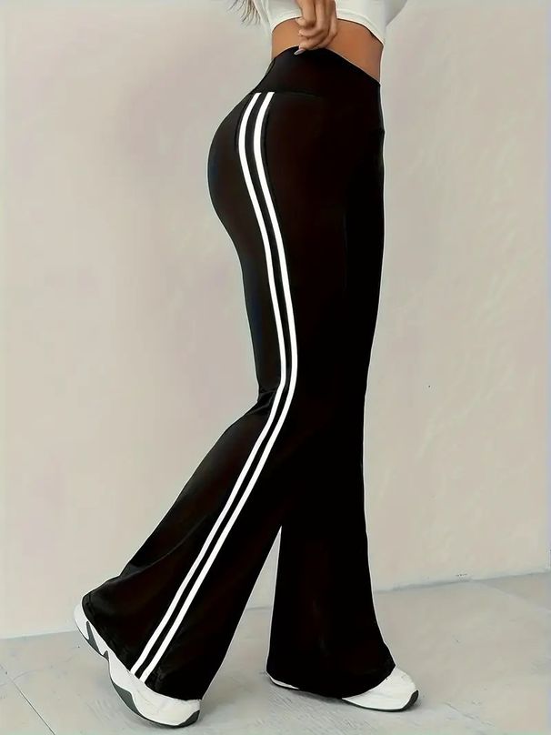 cross-border Women's High-waisted Drapey Wide-leg Casual Pants, New Summer Straight Slim-fit American-style_ecoleips.com