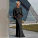 Elegant Long Sleeved Women's Dress High Waisted Pleated Slimming Mid Length For Commuting And Vacation Spring New Style_ecoleips.com