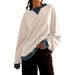 Women's Oversized Color Block Hoodie - Cozy Long Sleeve Pullover Sweatshirt For Fall/Winter, Streetwear Casual Style_ecoleips.com