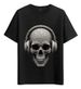Women's T-Shirts Tshirt Muscle Freaks Diamond Style Jewelry Skull_ecoleips.com