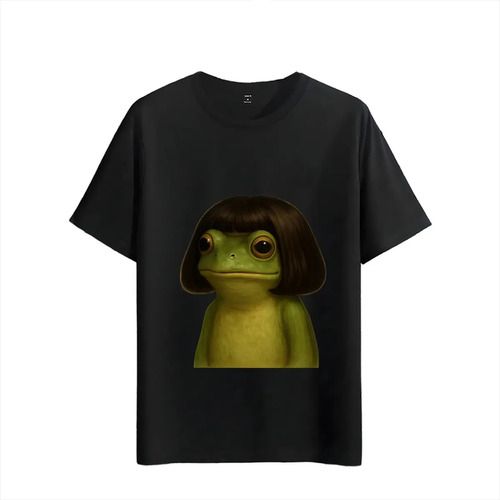 Women's T-Shirts T-shirt Muscle Freaks Furry Frog Illustration Style Kawaii_ecoleips.com