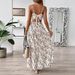 Women's Clothing Holiday Style Suspender Dress 2025 Spring And Summer New Irregular Striped Design Long Skirt_ecoleips.com