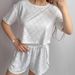 European And American Summer New Jacquard Breathable Comfortable Short Sleeve Shorts Pajama Set Cross-Border_ecoleips.com