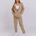 Women's Clothing Hooded Plus Velvet Sweater Women's Casual Loose Tops Jacket Couple Suit Hoodie_ecoleips.com