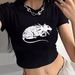 Aria Basics Aria Basics Cross-Border Foreign Trade European American Hot-Selling Women's Summer New Sweet And Spicy Printed T-Shirt_ecoleips.com