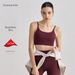 NULS Barely There U-Neck Yoga Camisole European And American Fitness Vest Outer Wear Sports Bra For Women Summer Beauty_ecoleips.com