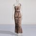 Women's Clothing Spring New One Shoulder Hollow Design Twist Pleated Slimming Bandage Dress Female Dress_ecoleips.com