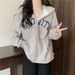 Real Sho Of American-syle Embroidered Zip-up Hoodie For Women, Auumn Large Size Loose Casual Long-sleeve Hooded_ecoleips.com