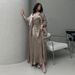 Middle Eastern Muslim Modest Women's Clothing Arabic Fashion Abaya Exquisite Rhinestone Pullover Robe_ecoleips.com
