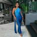 Women's European American Style Sleeveless Off-Shoulder Gradient Slim Bodycon Dress Long Sexy New Summer_ecoleips.com