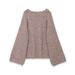 Fashion Versatile Plush Bow Knitted Sweater_ecoleips.com