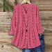 3D Digital Printing Cross-border Best-selling Women's Solid Color White Button-up Shirt, Loose Casual Style, POD_ecoleips.com
