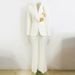 Women's Clothing Spot celebrity fashion new heavy beaded slim suit flared trousers suit two piece suit_ecoleips.com