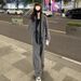 girl Girl Fashion Design Ribbon Woolen Blazer Women's Casual Trousers Autumn Winter New Two-Piece Set Korean Style_ecoleips.com