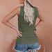 2025 Summer New European And American Style Independent Station Fashion V-Neck Vest Hollow Ice Silk Knit Camisole_ecoleips.com