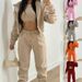 2026 New Spring Women's Clothing European And American Fashion Sports Suit Casual Versatile Fleece Hooded Sweatshirt_ecoleips.com