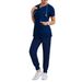 Dentist Surgical Gown Female Split Wash Clothes Suit Nursing Work Clothes Elastic Quick Drying Hospital Nurse Uniform Thin_ecoleips.com
