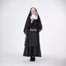 Halloween Nun Cosplay Dress Middle Eastern Arab Black Robe Adult Costume For Masquerade Performance_ecoleips.com