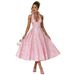 European-style French-inspired Vacation Jacquard Waist-cinching Fashion Y2K Long Dress For Foreign Trade Sales_ecoleips.com