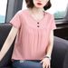 Large-Sized Women's Trendy And Fashionable Casual Short-Sleeved T-Shirt For Women, A Thin Summer Design With A Round-Nec_ecoleips.com