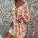 Plus Size Women Dress V Neck Printed Long Dress Elegant Casual Party Daily Wear Printed Long Dress For Large Size Women_ecoleips.com