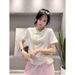 Women's Clothing Ballet Bear Heavy Industry Beading Summer Small High Quality Beading Hot Diamond Love Fashion Short Sleeve T Shirt_ecoleips.com