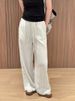 Suitable For All Seasons Si Linen Tencel Wide-Leg For Women Summer Loose Drawstring Casual Straight Long Pants 9056_ecoleips.com