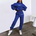 Women's Clothing Letter Printing Hooded Sweatshirt Fashion Casual Fleece Trousers Suit_ecoleips.com