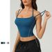 Women's Clothing New Nude Contrast Color Yoga Clothes Top Tight Sports Underwear Women's Spaghetti Strap Fitness Clothes Top Vest_ecoleips.com