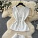Women's Clothing Summer Fashion Set For Women Elegant Knitted Vest Top And Sheer Skirt Style Clothing Trendy Outfit_ecoleips.com