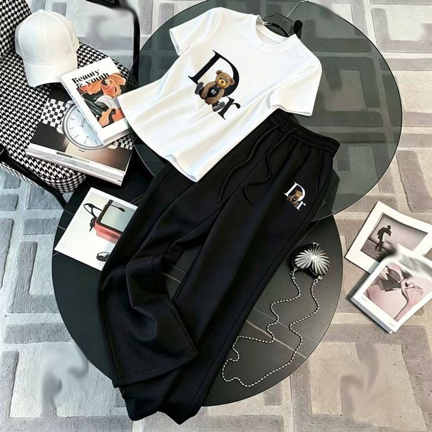 Women's Summer Casual Outfit Long Sleeve Shirt Loose Pants Set Multiple Colors Available 2026 Spring/Autumn Collection_ecoleips.com