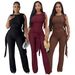 Women's New Trendy Street Outdoor Stand Up Collar Sports Jacket And Pants Set_ecoleips.com