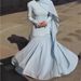 Elegant Long Sleeve Midi Dress – Vintage-Inspired Cotton-Blend A-Line With Puff Sleeves & High Waist (Spring Palette For Brunch To Garden Party)_ecoleips.com