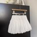 High Waisted Slimming White Summer Tulip Skirt with Belt 2025 New Style Cake Lantern Design Women's Bottoms_ecoleips.com