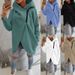 Women's Clothing Women's Long Sleeved Casual Black Hooded Jacket Sweatshirt With Front Pocket Zipper Hoodie_ecoleips.com