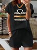Women’s 2 Piece Outfit Set – Oversized Graphic T-Shirt And Biker Shorts Matching Set, Casual Summer Lounge Tracksuit For Daily Wear-325_ecoleips.com