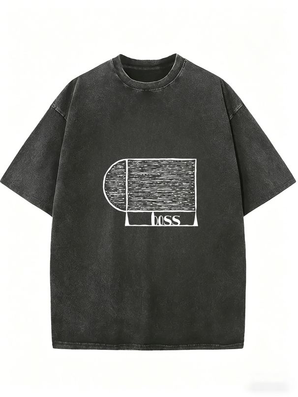 Women's Everyday Washed T-Shirt, Comfortable Oversized Street Fashion Top_ecoleips.com