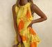 Spring New Women's Clothing Marine Life Loose Sleeveless Short Dress_ecoleips.com