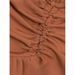 Elegant High-Waisted Patchwork Skirt For Women Slimming Ruffle Hem Solid Color A-Line Mid-Calf Spring/Autumn Summer Skirt_ecoleips.com